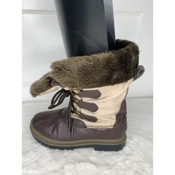 ATHLETECH WOMEN'S Faux Fur FIORELLA BROWN WINTER BOOTS SIZE 7M - Picture 7 of 8
